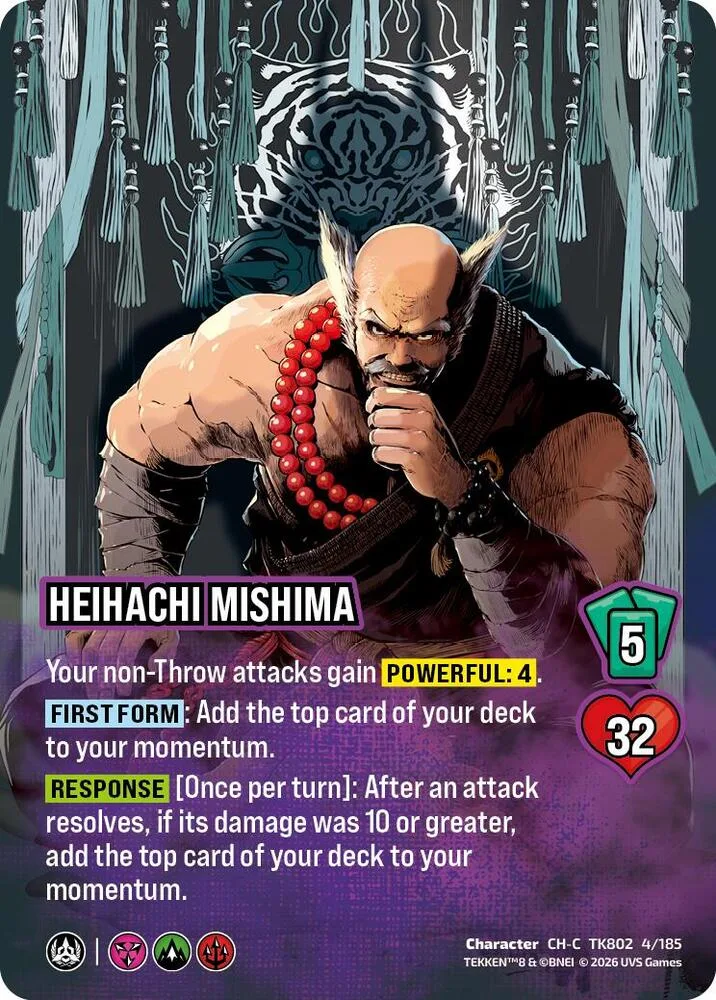 Heihachi Mishima card front