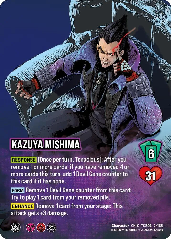 Kazuya Mishima card front