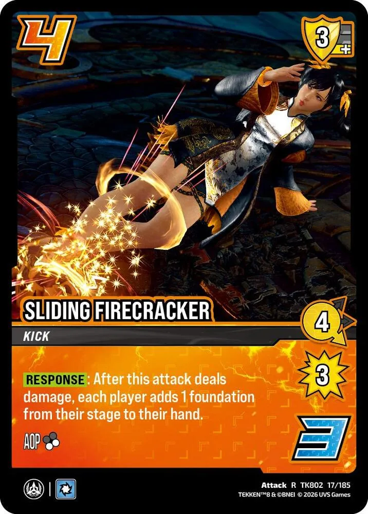Sliding Firecracker card front