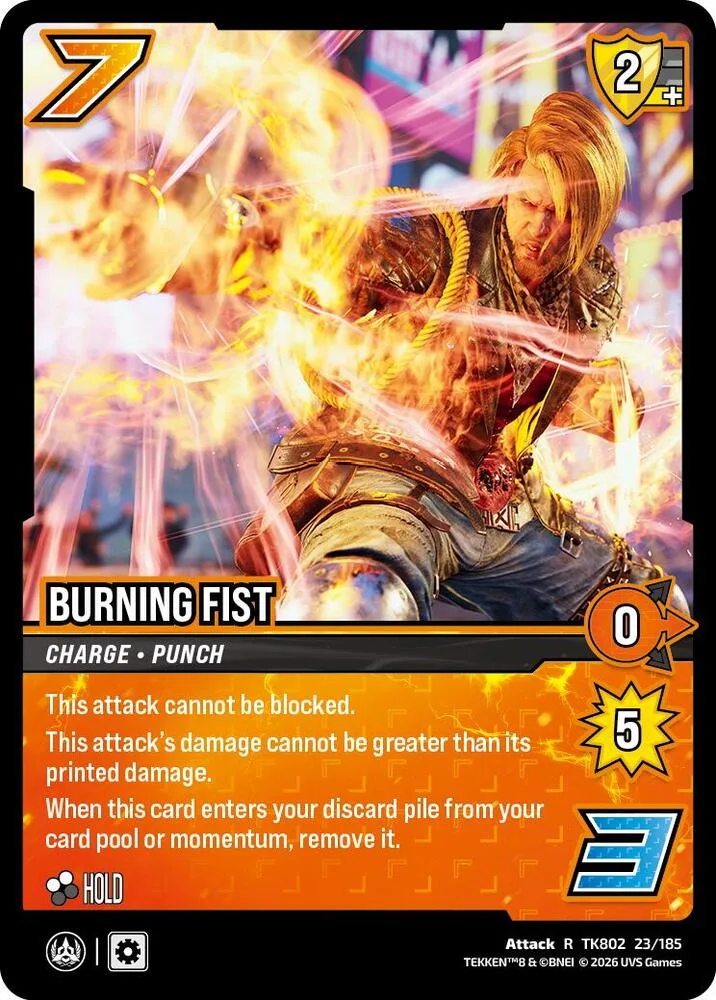 Burning First card front