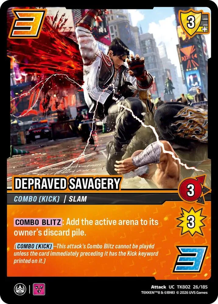 Depraved Savagery card front