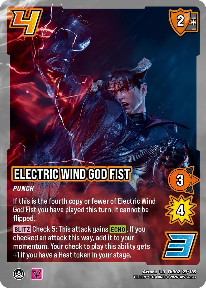 Electric Wind God Fist card front