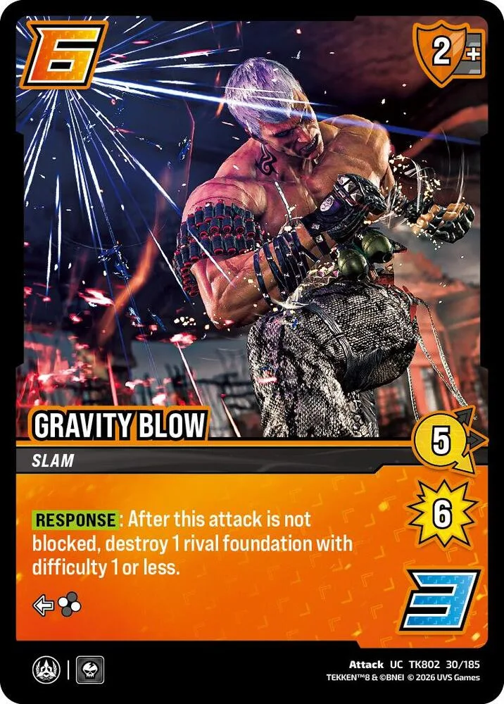 Gravity Blow card front