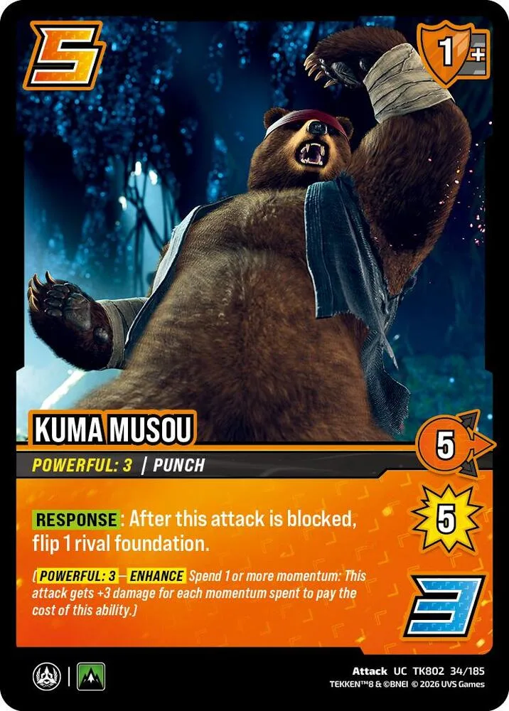 Kuma Musou card front