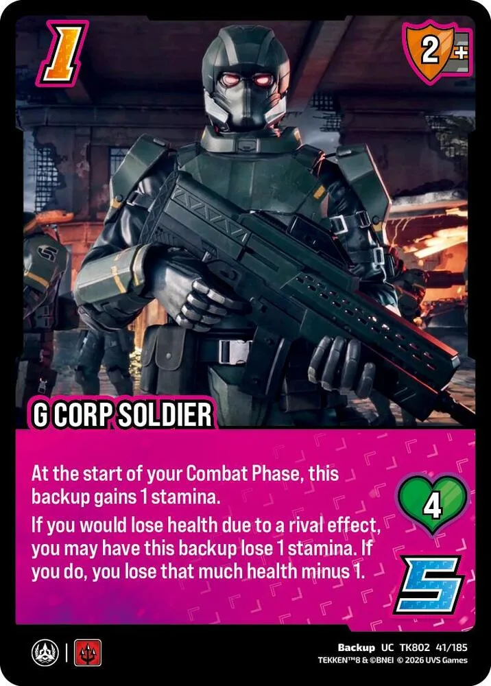 6 Corp Soldier card front