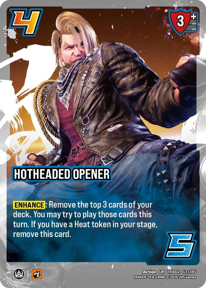 Hotheaded Opener card front