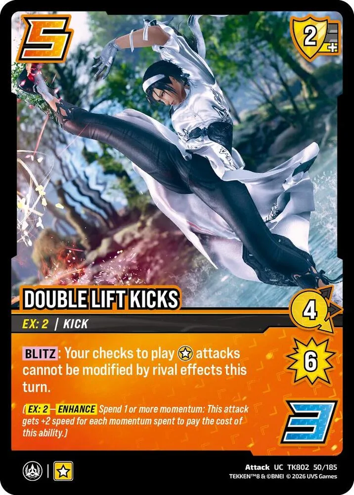 Double Lift Kicks card front