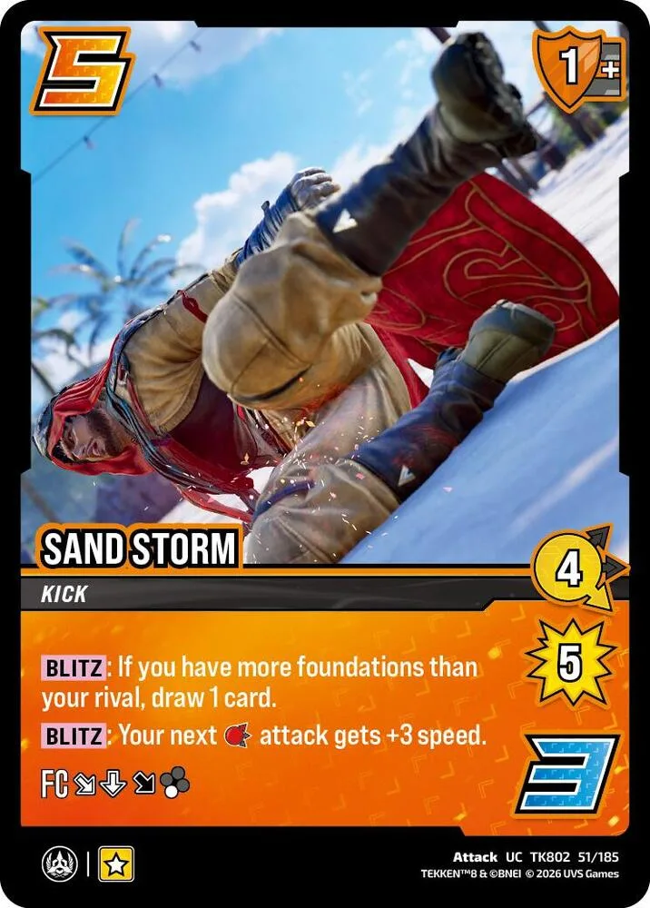 Sand Storm card front