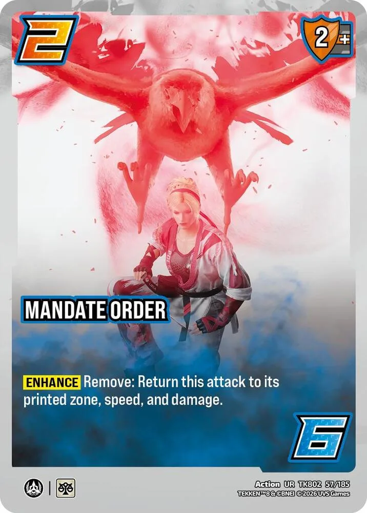 Mandate Order card front