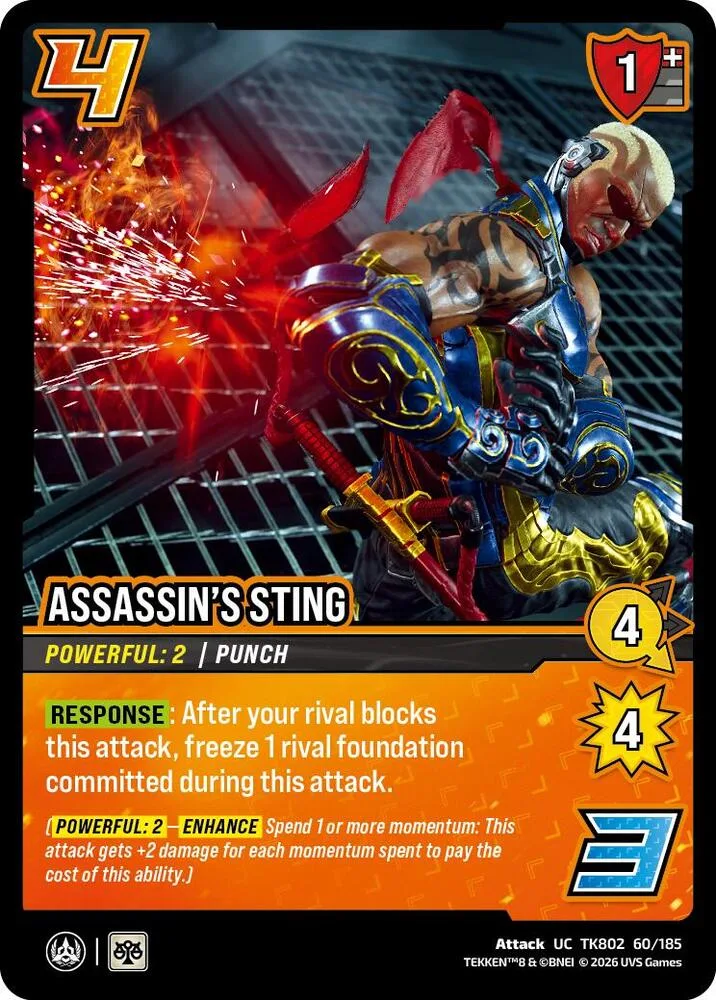 Assassin's Sting card front