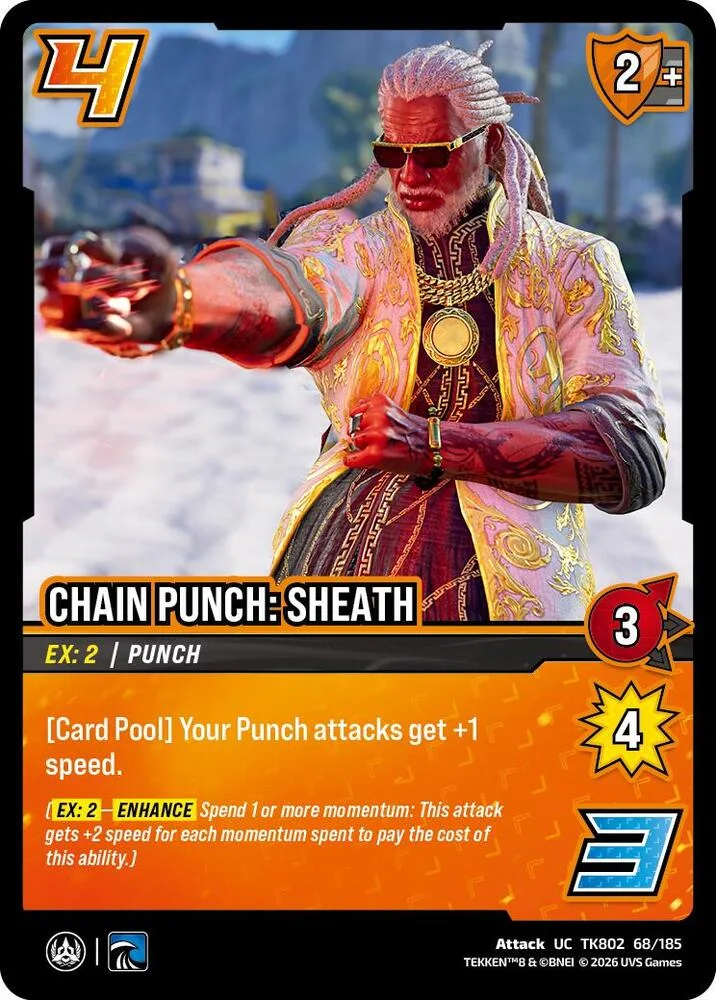 Chain Punch: Sheath card front