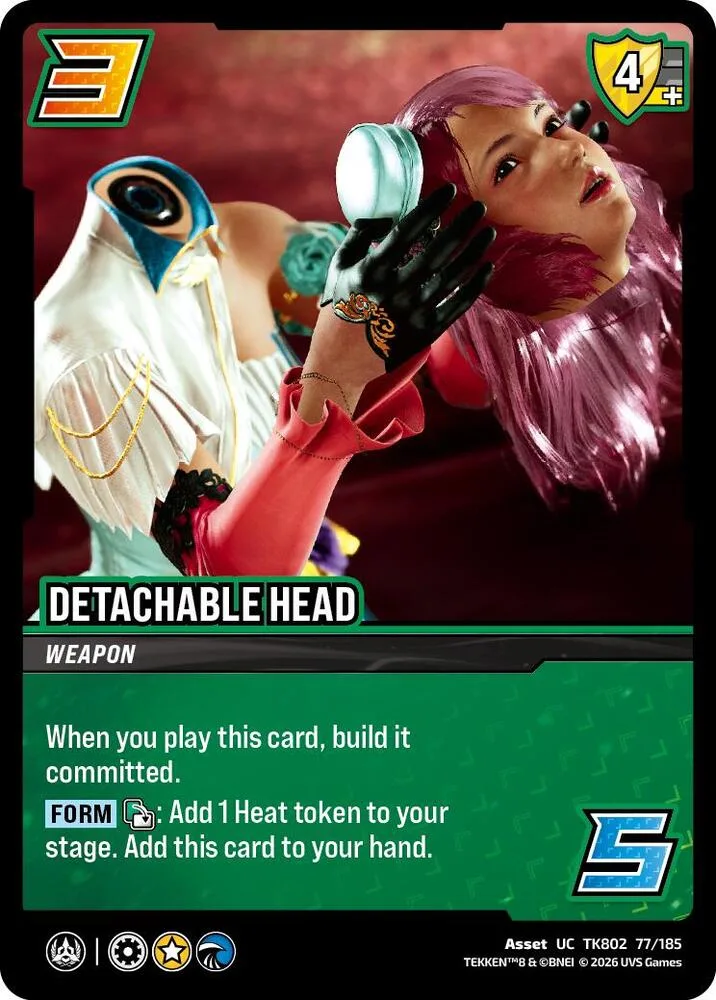 Detachable Head card front