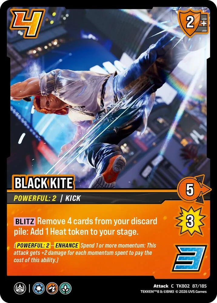 Black Kite card front
