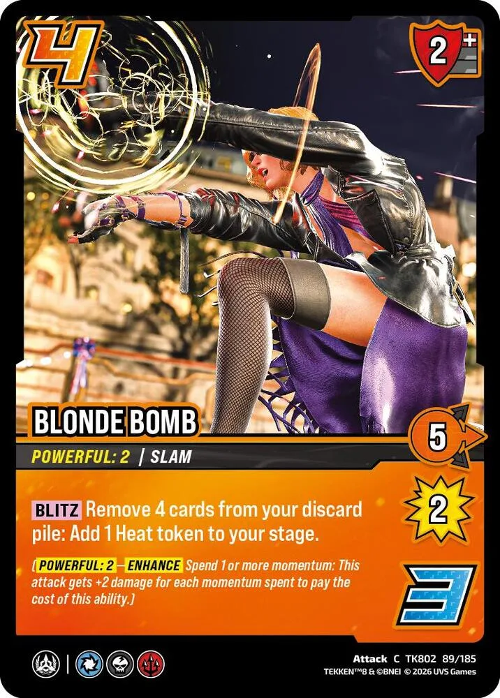 Blonde Bomb card front