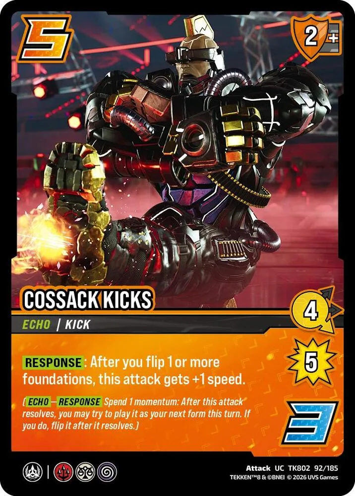 Cossack Kicks card front