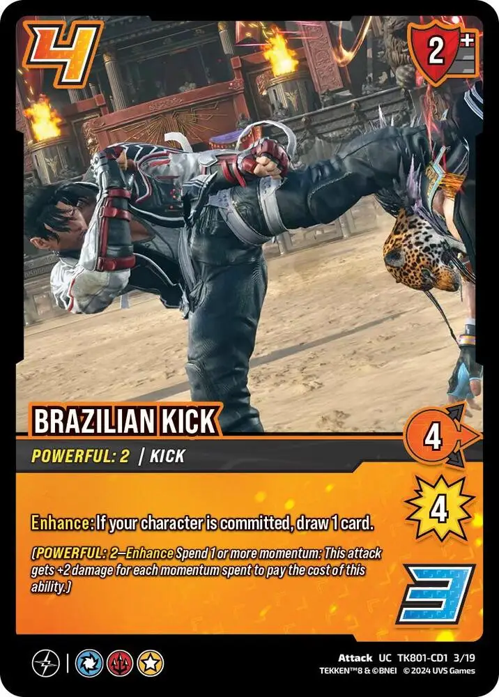 Brazilian Kick card front