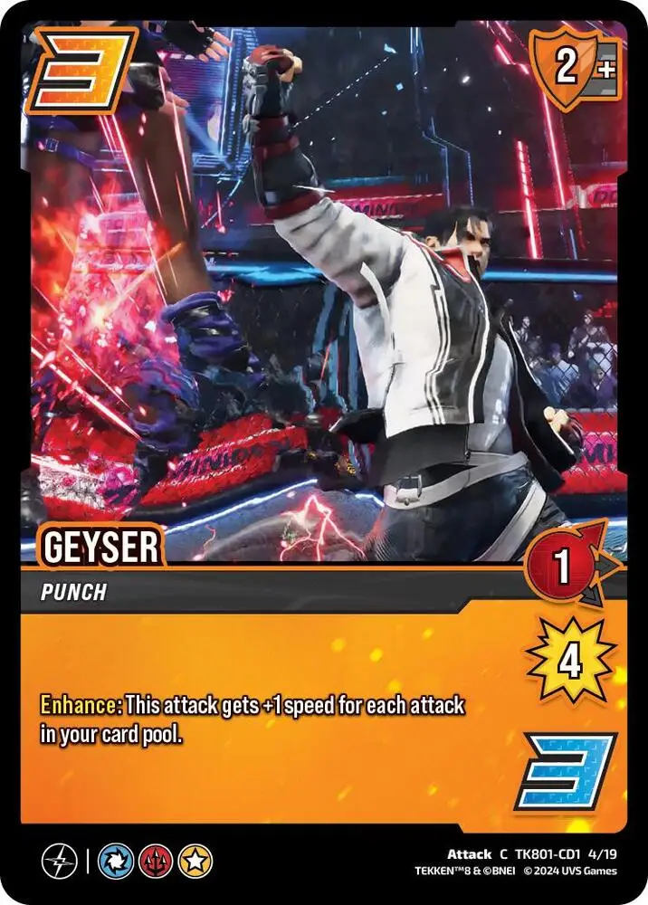 Geyser card front