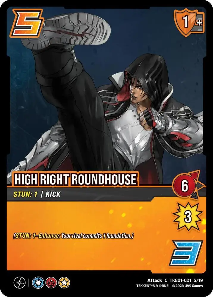 High Right Roundhouse card front