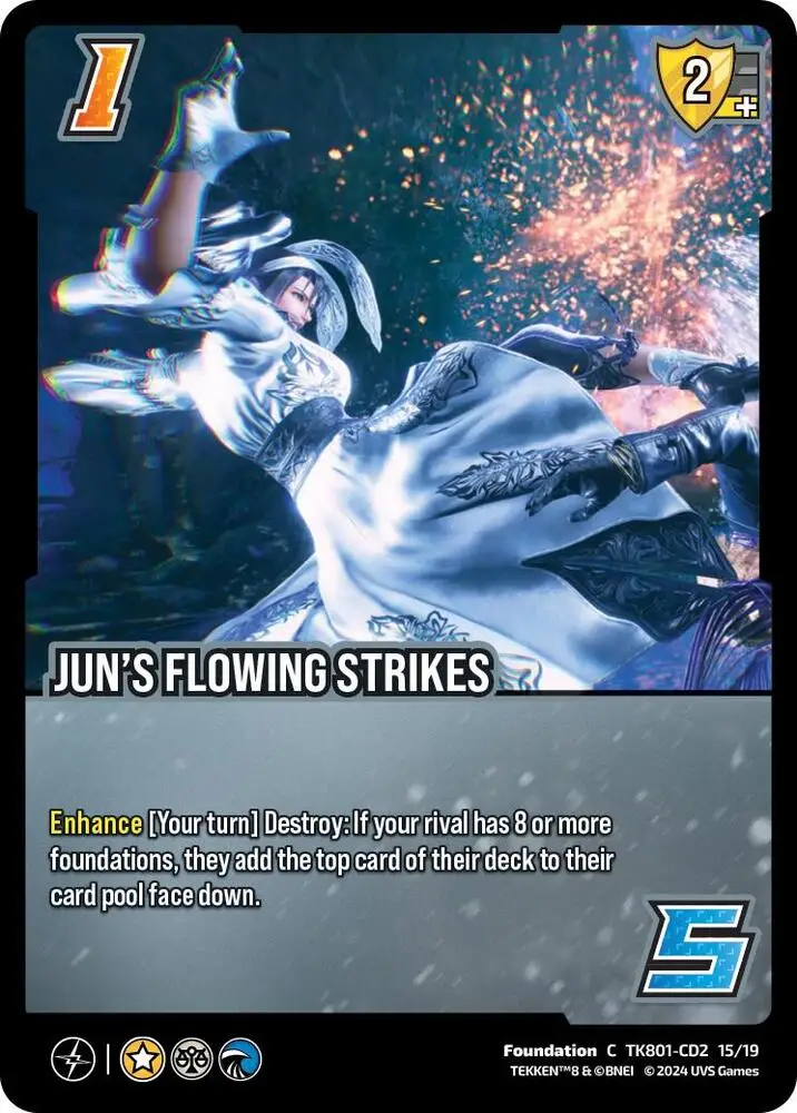 Jun's Flowing Strikes card front