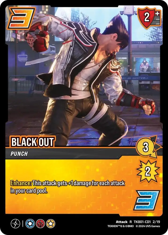 Black Out card front