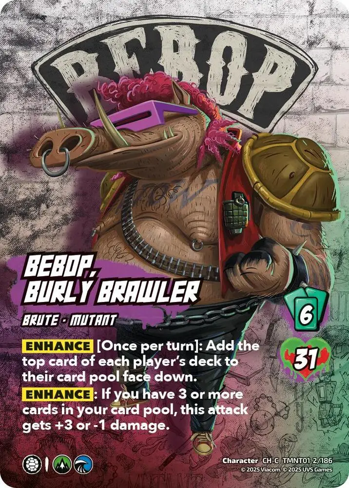 Bebop, Burly Brawler card front