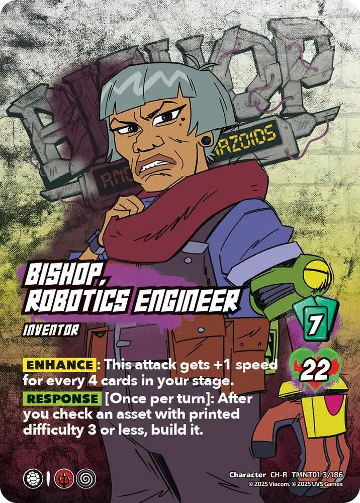 Bishop, Robotics Engineer card front