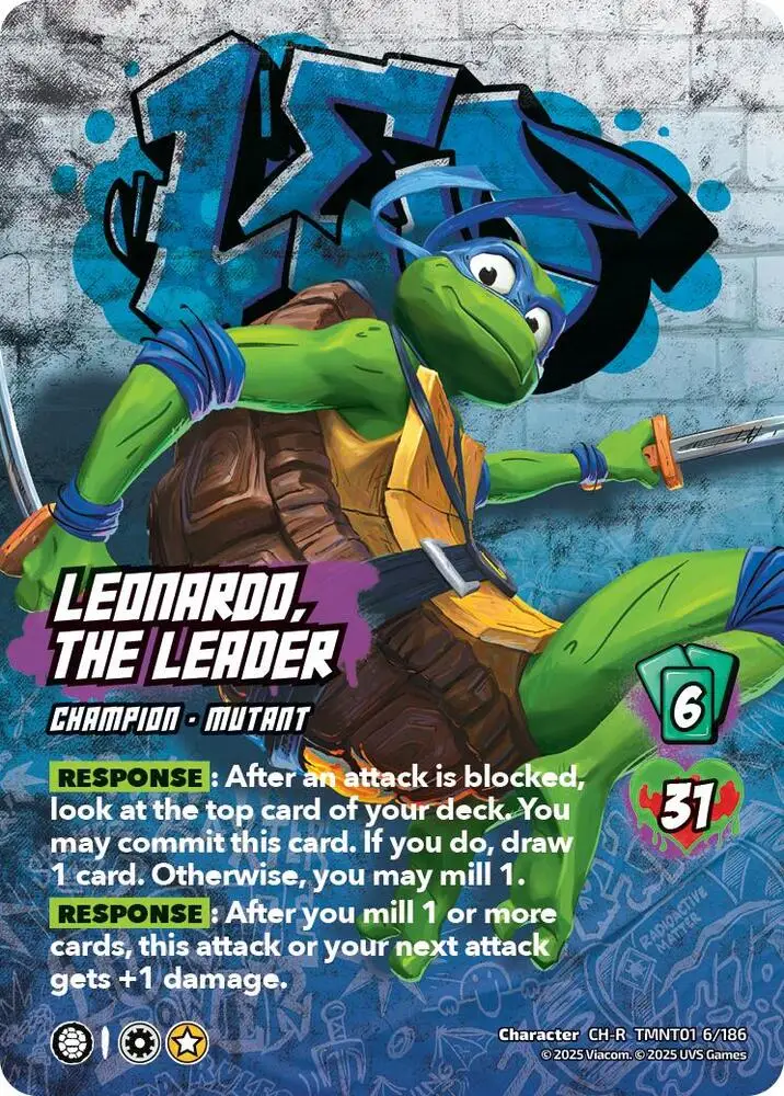 Leonardo, the Leader card front