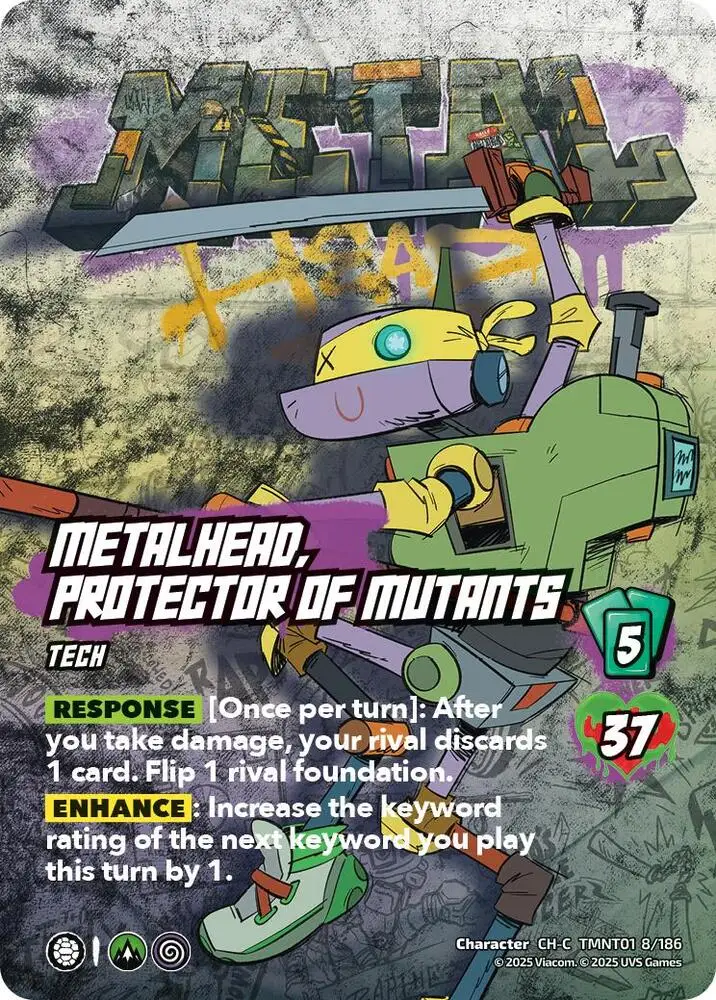 Metalhead, Protector of Mutants card front