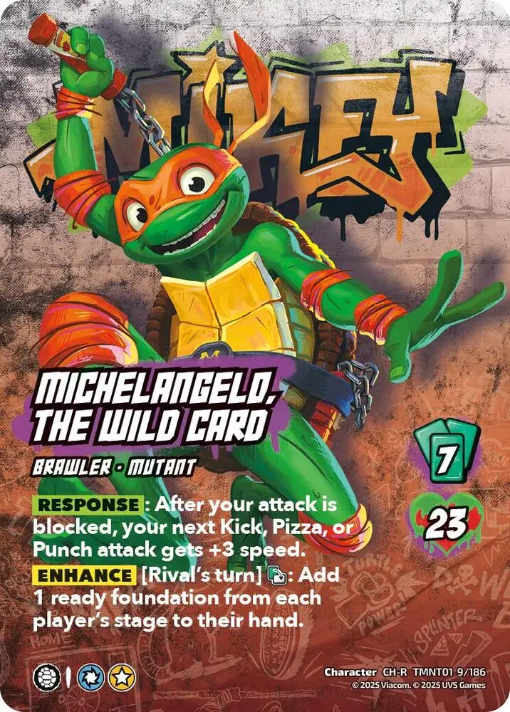 Michelangelo, the Wild Card card front