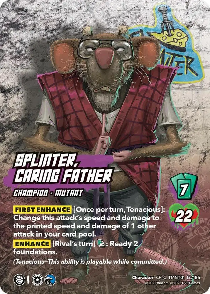 Splinter, Caring Father card front