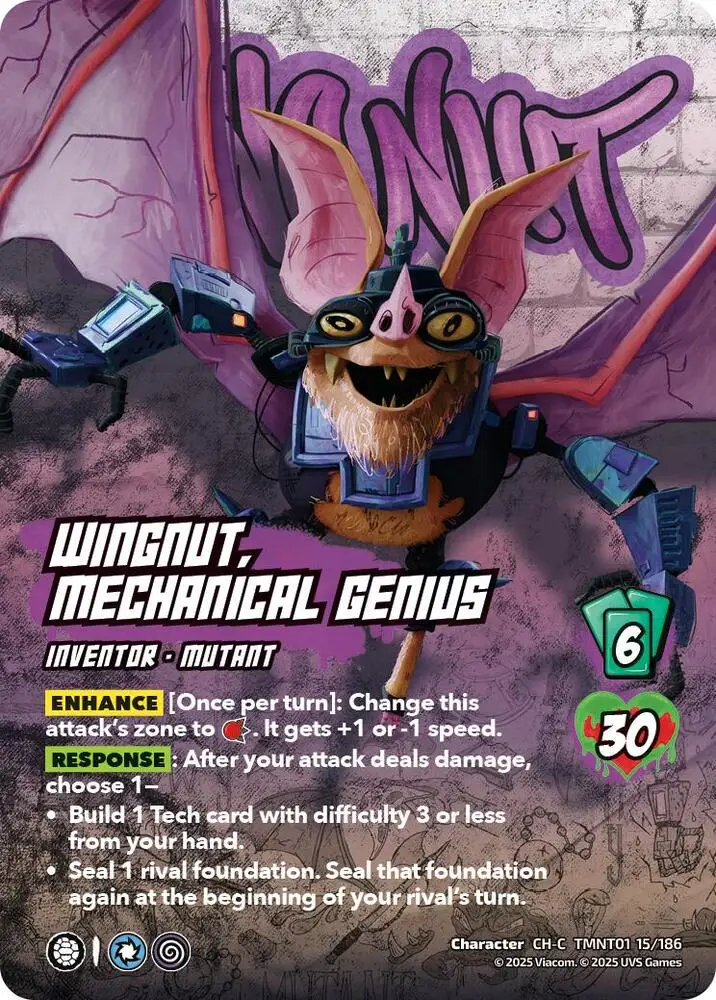 Wingnut, Mechanical Genius card front