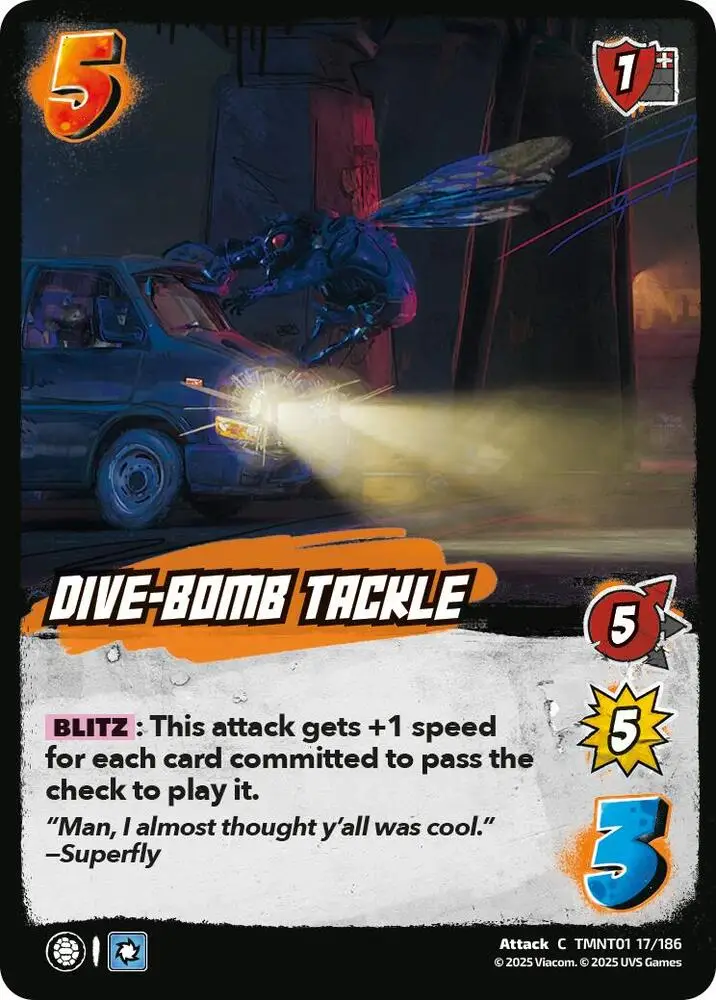Dive-Bomb Tackle card front
