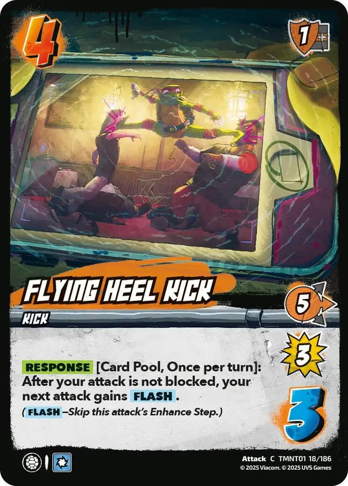 Flying Heel Kick card front