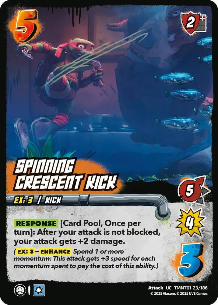 Spinning Crescent Kick card front