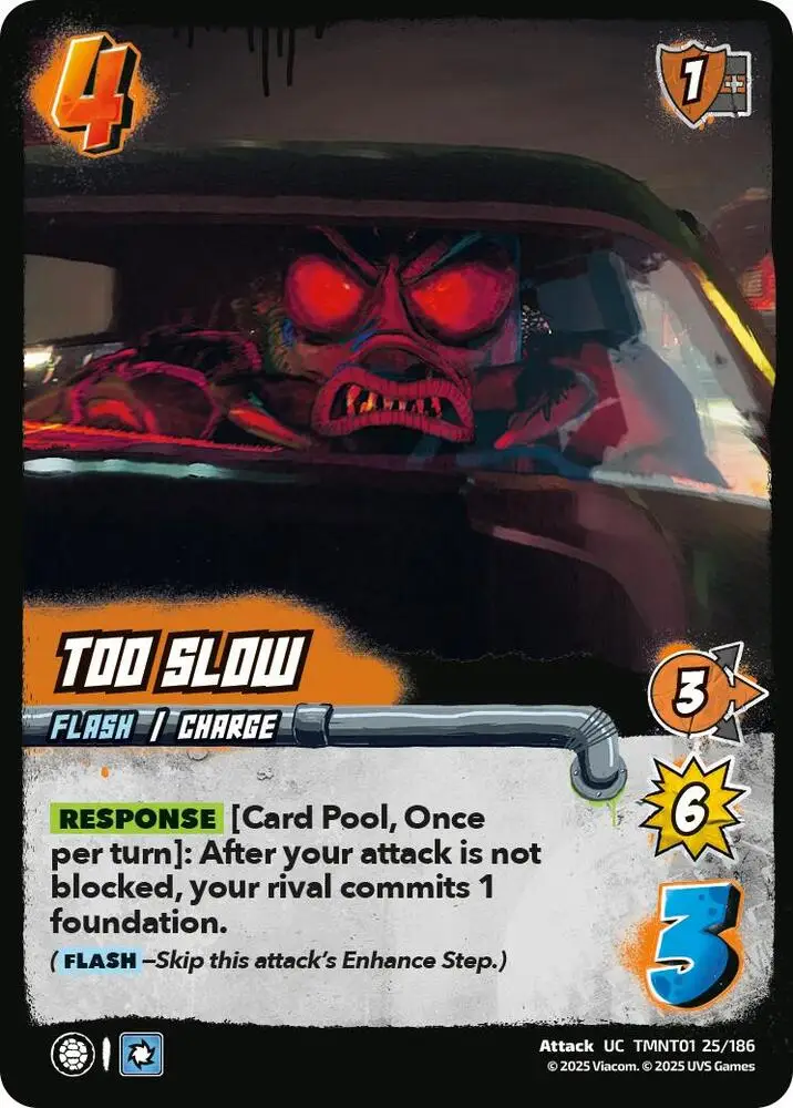 Too Slow card front