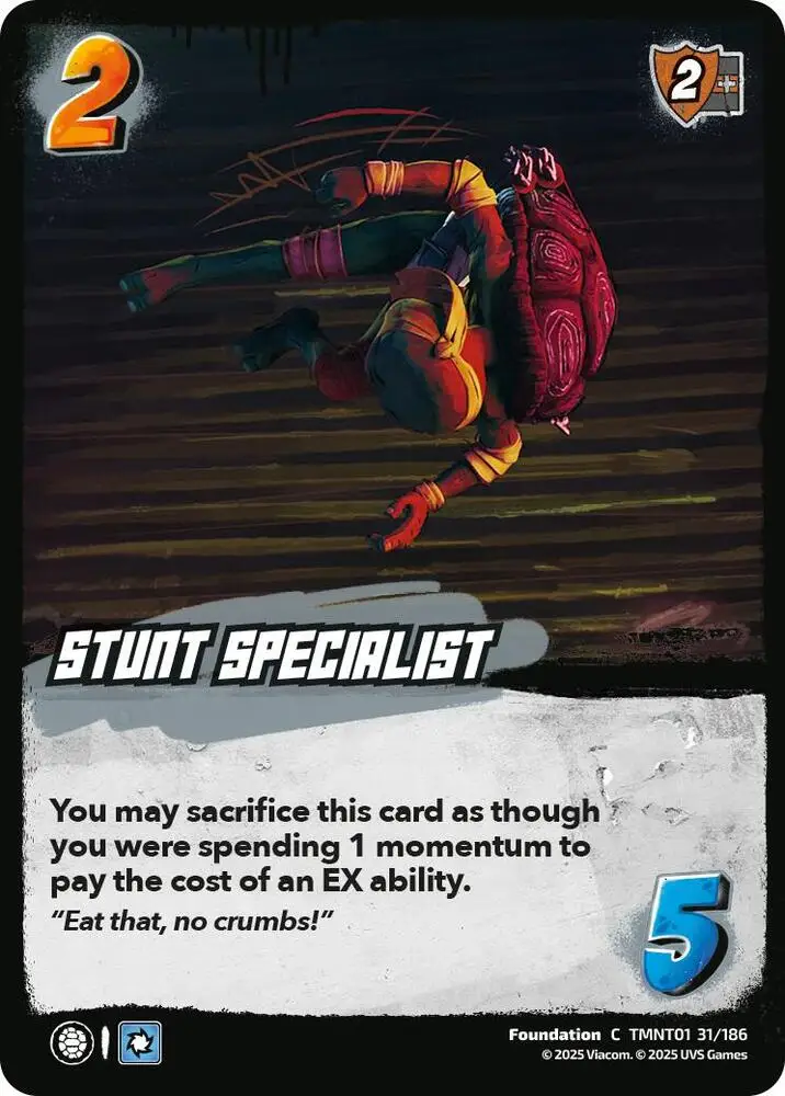 Stunt Specialist card front