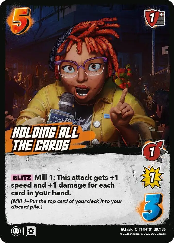 Holding all the Cards card front