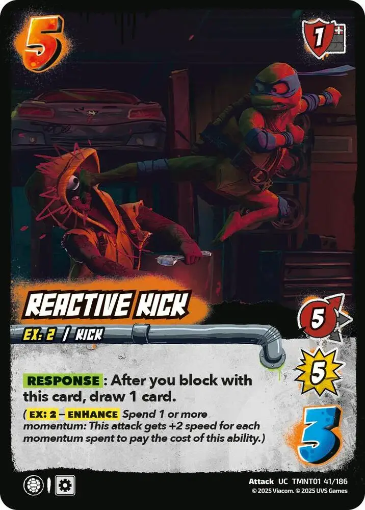 Reactive Kick card front