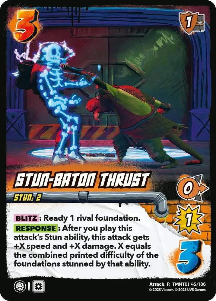 Stun-Baton Thrust card front
