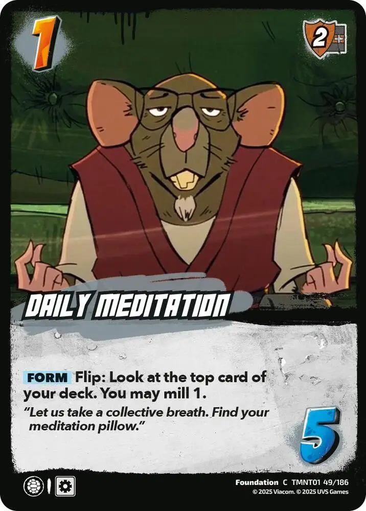 Daily Meditation card front