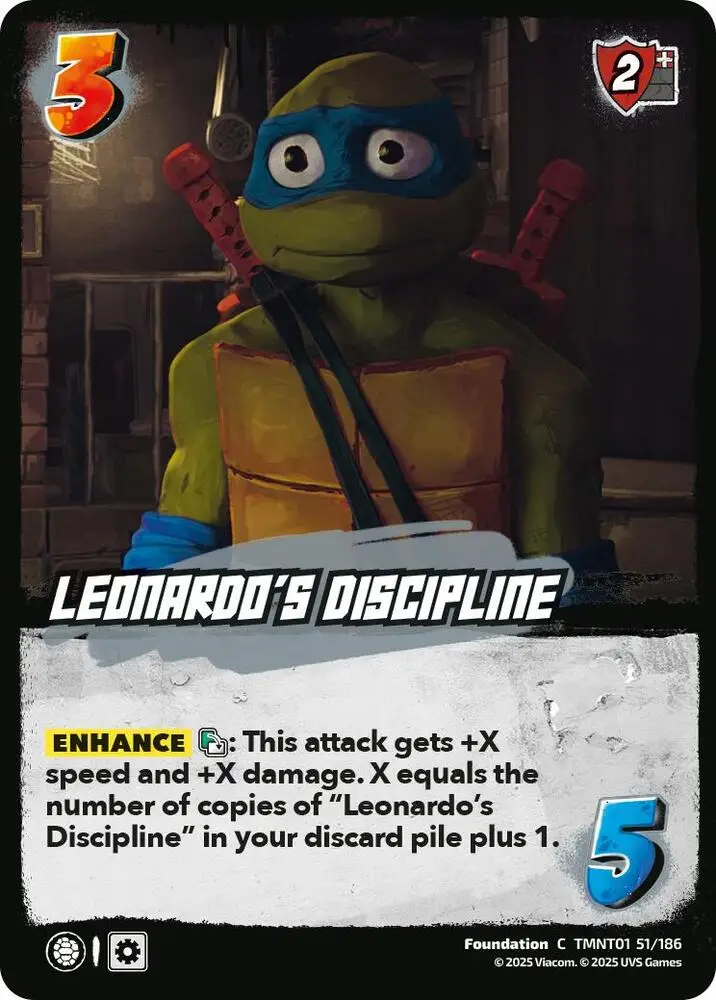 Leonardo's Discipline card front
