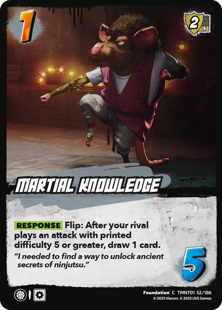 Martial Knowledge card front