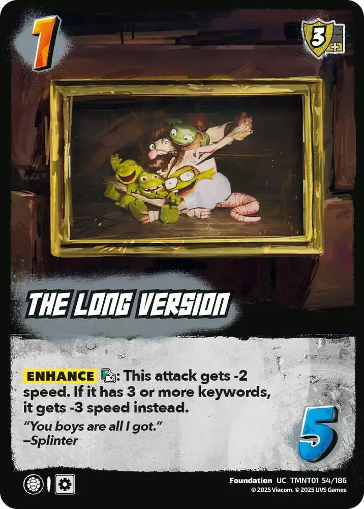 The Long Version card front