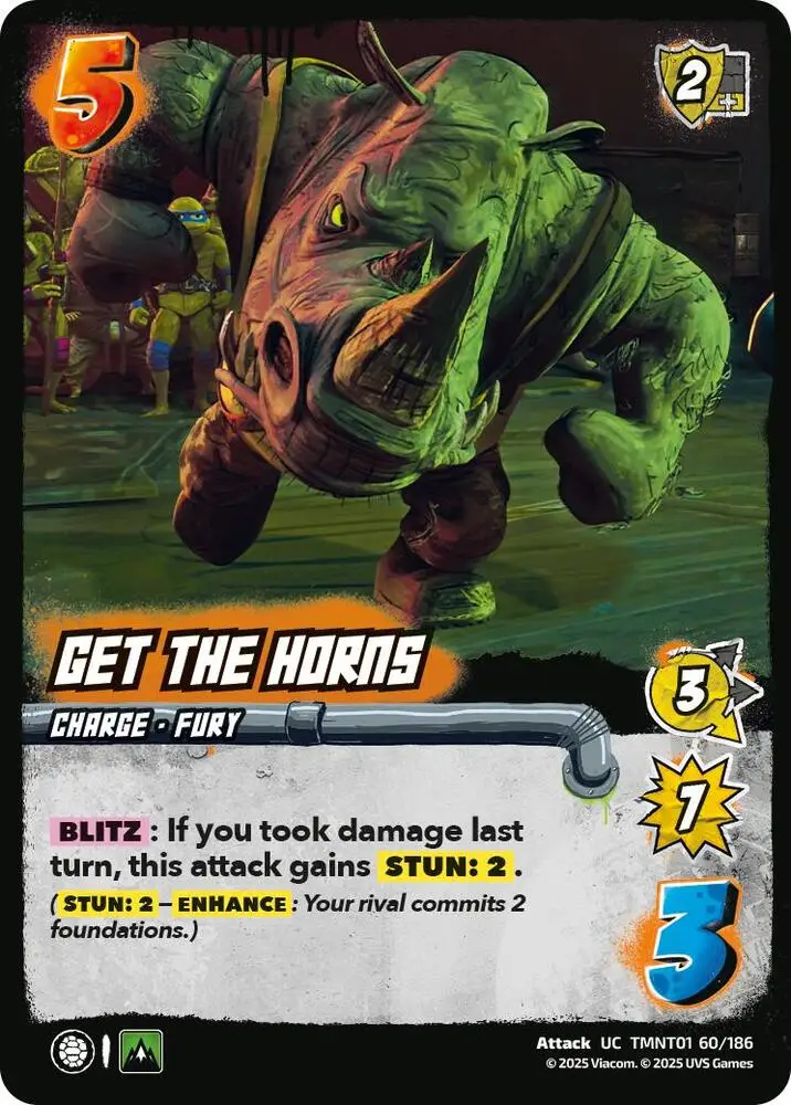 Get the Horns card front