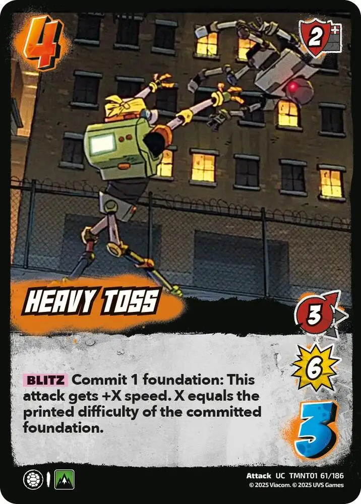 Heavy Toss card front