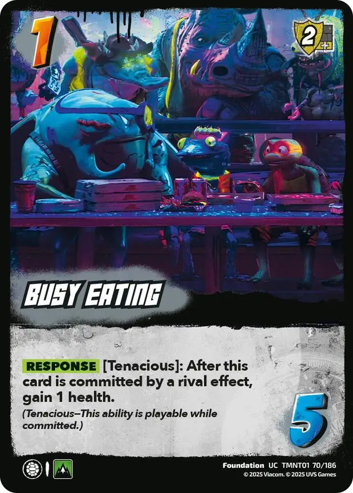 Busy Eating card front