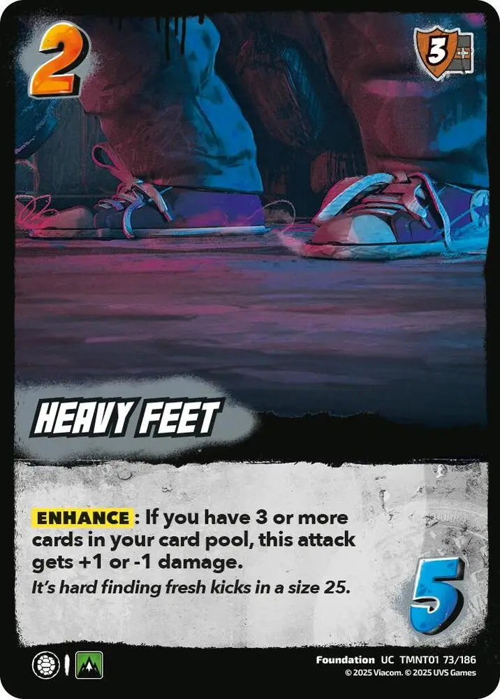 Heavy Feet card front