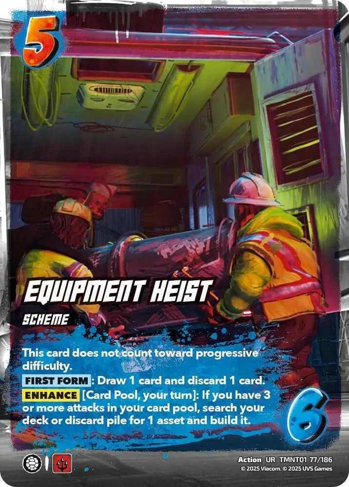 Equipment Heist card front
