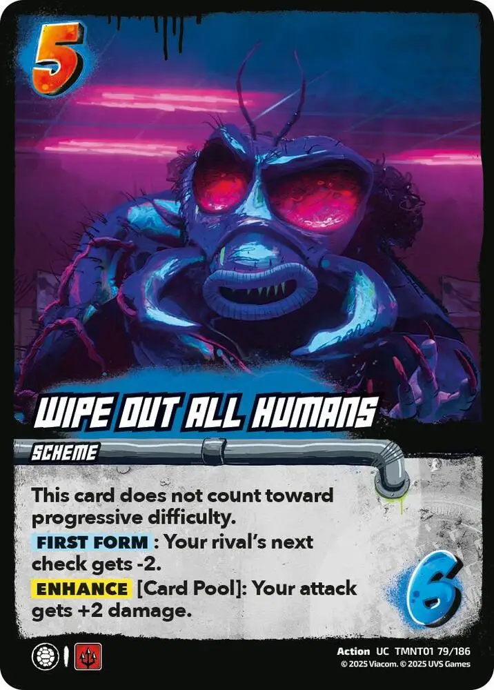 Wipe Out All Humans card front