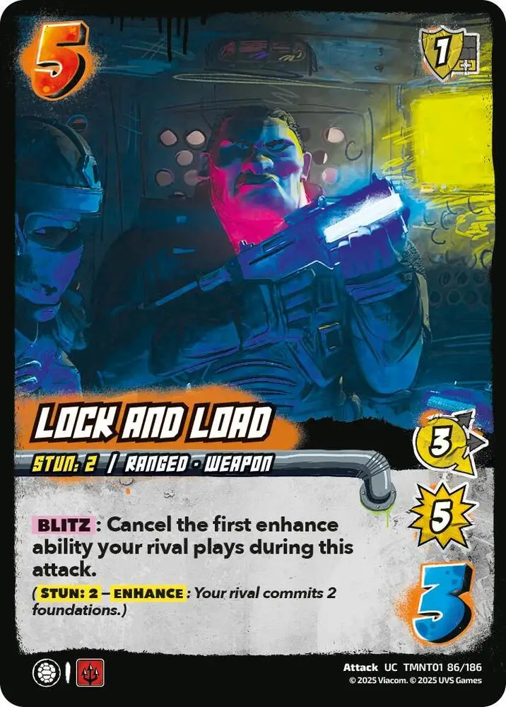 Lock and Load card front
